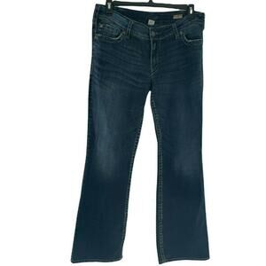 Silver Jeans Suki Surplus Men Sz W36/L34 Bootcut Light Wash Button Pockets Denim